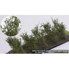 Bushes Lavender Type B (10pcs, Height 40-50 mm, sheet 180x60 mm)