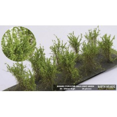 Bushes Spring/Summer Light Green Type B (10pcs, Height 40-50 mm, sheet 180x60 mm)