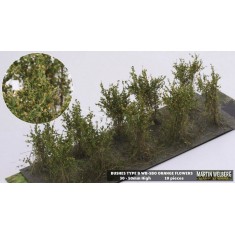 Bushes Orange Type B (10pcs, Height 40-50 mm, sheet 180x60 mm)