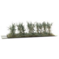 Fine Leave Bushes Arid Sage Green Type B (10pcs, Height 40-50 mm, sheet 180x60 mm)