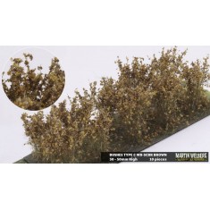 Bushes Fall/Winter Brown Type C (10pcs, Height 40-50 mm, sheet 180x60 mm)