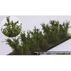 Bushes Yellow Type C (10pcs, Height 40-50 mm, sheet 180x60 mm)