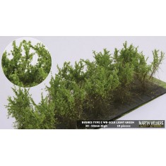 Bushes Spring/Summer Light Green Type C (10pcs, Height 40-50 mm, sheet 180x60 mm)