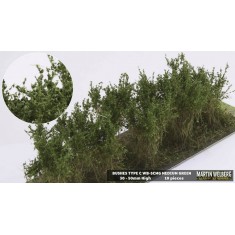 Bushes #Medium Green Type C (Grass length 40-50mm, 10pcs)