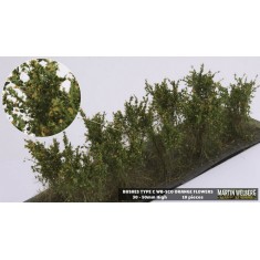 Bushes #Orange Type C (Grass length 40-50mm, 10pcs)