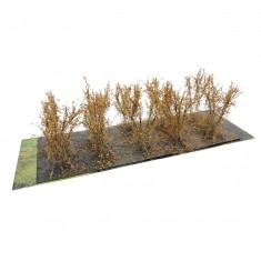Fine Leaf Bushes Type C Rawhide Brown 40-50mm (10pcs)