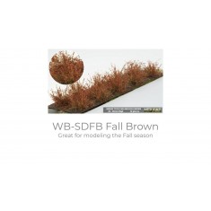 Bushes Fall/Winter Brown Type D (10pcs, Height 20-30 mm, sheet 180x60 mm)