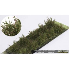 Bushes #Red Type D (Grass length 20-30mm, 10pcs)