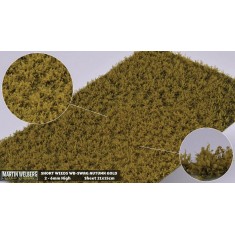 Short Weeds Tufts - Summer/Fall Autumn Gold (Grass length 2-6 mm, sheet 210 x 150 mm)