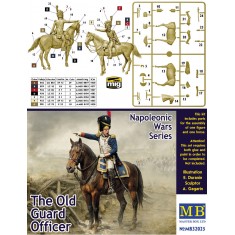 1/32 Napoleonic Wars Era - The Old Guard Officer (1 figure, 1 horse)