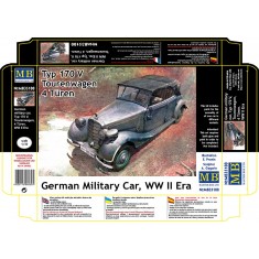 1/35 WWII German Military Car - Mercedes Tourenwagen Type 170 V 4-Doors
