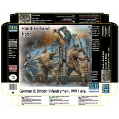 1/35 WWI German and British Infantrymen "Hand-to-Hand Fight" (5 Figures)    