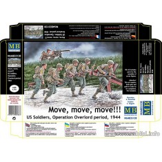 1/35 US Soldiers Operation Overlord Period - "Move, move, move!!!" 1944 (7 Figures)