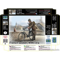 1/35 WWII French Soldier (1 figure + 1 Bicycle)