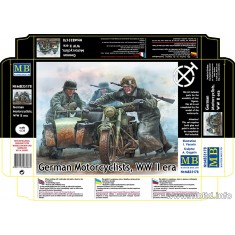 1/35 WWII German Motorcyclists (4 figures)