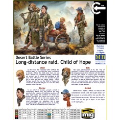 1/35 Desert Battle Series - Long-distance Raid ''Child of Hope'' (4 figures, 1 cart)