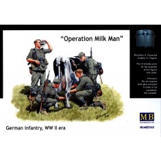 1/35 WWII German Infantry "Operation Milkman" (4 figures + 1 cow)