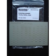 Rivets, Bolts, Nuts Sample Pack (resin)