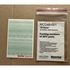 1/48 3D Decal - Serial Numbers