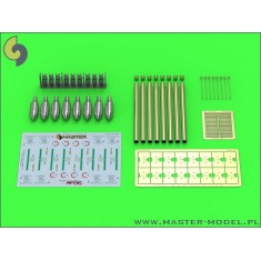 1/24 British 3in Rocket RP-3 w/60LB SAP Heads for Late Mk.III Rail (8pcs)