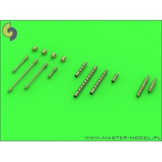 1/32 P-38 Lightning Early Armament (.50 cal w/Drilled Cooling Jackets & 20mm Cannon Tips)