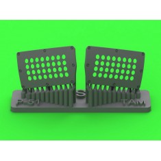 1/32 P-51 Mustang Carburator Air Filter Cover Standard Holed Type for Tamiya