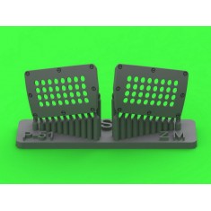 1/32 P-51 Mustang Carburetor Air Filter Cover Standard Holed Type for Zoukei-Mura Kit