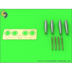 1/48 Hawker Typhoon Mk.IB Early Type Cannons with Uncovered Barrels (4pcs) 