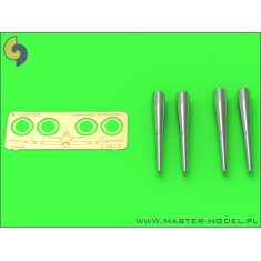 1/48 Hawker Typhoon Mk.IB Late Type Cannons with Covered Barrels (4pcs)