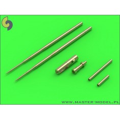 1/48 MiG-17A/P/F (Fresco A, B, C) - 37mm and 23mm Gun Barrels Set & Pitot Tubes