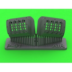 1/48 P-51 Mustang Carburetor Air Filter Cover RAF Louvred Type A for Airfix Kit