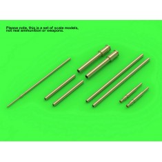 1/72 Fw 190 A6 Armament Set (MG 17, MG 151 Barrel Tips) & Pitot Tube for Eduard kits