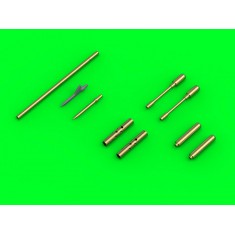 1/72 F4F-3 Wildcat Late - .50 Browning Gun Barrels with Round Holes & Pitot Tube (Two Options)