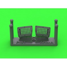 1/72 P-51 Mustang Carburator Air Filter Cover Standard Holed Type for Arma Hobby kits