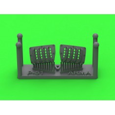 1/72 P-51 Mustang Carburator Air Filter Cover RAF Louvred Type Version A for Arma Hobby