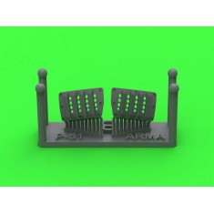1/72 P-51 Mustang Carburator Air Filter Cover RAF Louvred Type Version B for Arma Hobby