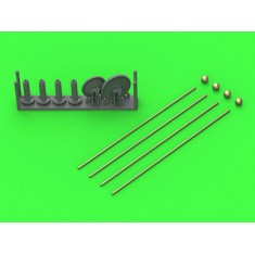 1/16 Width Indicators for German Vehicles (4pcs, LONG) for Sd.Kfz. 234 e.g