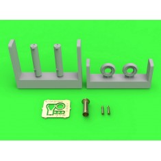 1/35 Polish 7TP Twin Turret MG wz.30 Unarmoured Gun Barrel & Signal Horn for IBG kits
