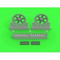 1/35 Polish Light Tank 7TP Drive Wheels & Engine Grills for IBG kits