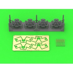 1/200 IJN Type 96 25mm Twin Mount Early with Open Ring Sights (4pcs)