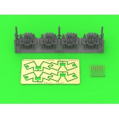 1/200 IJN Type 96 25mm Twin Mount Late with Le Prieur Mechanical Sights (4pcs)