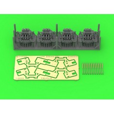1/200 IJN Type 96 25mm Triple Mount Late with Le Prieur Mechanical Sights (4pcs)