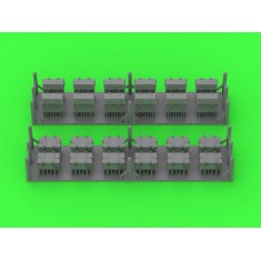 1/200 IJN Type 96 25mm Ammo Boxes Two Types (24pcs)