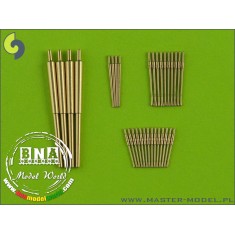 1/350 German destroyer Z-39 1945 Gun Barrels for Dragon kit (x30pcs)