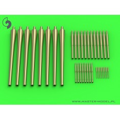 1/350 RN Zara Armament Barrels (203mm, 100mm, 37mm, 13.2mm, 36pcs) for Trumpeter kits