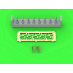 1/350 SMS Emden 5.2cm SK L/55 Guns (8pcs)