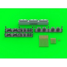 1/350 French Light Cruiser Marseillaise Armament Barrels with Resin Mounts for Trumpeter