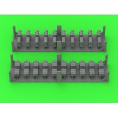 1/350 IJN Type 96 25mm Ammo Boxes Two Types (40pcs)