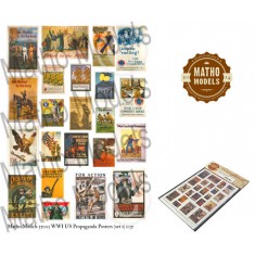 1/35 WWI US Propaganda Posters Set Vol.1 (22 posters)