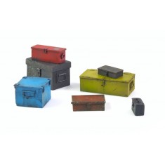 1/35 Metal Cases (7pcs, 0.7 - 2.4cm)